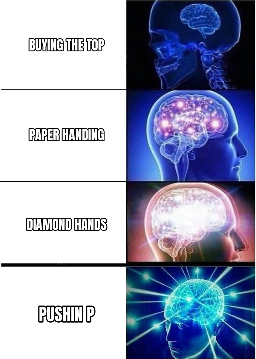 expanding brain pushin P